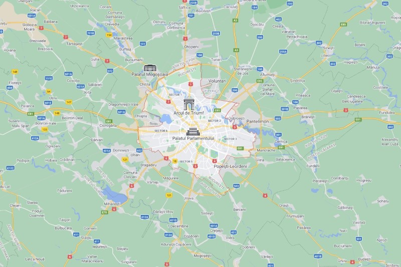 Hărțile orașelor, Bucureşti